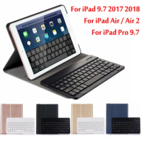 Funda Bluetooth Keyboard Tablet Case for IPad 9.7 2017 2018 5th 6th Generation Smart Case for IPad Air / Air 2 / Pro 9.7 Cover