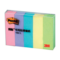 3M 利貼 可再貼標籤 15x50mm（100張 /色）5色 /包 700CL-1