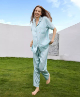Sorella Sorella Loungewear Aqua Blossom Pajama Set N35-PA2376
