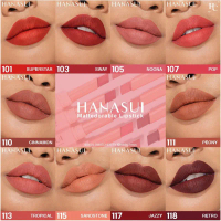 1PCS HANASUI MATTEDORABLE LIPSTICK/ LIPSTIK HANASUI