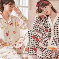 【Annita】買一送一現貨前開扣式 棉質寬鬆居家服睡衣(兩件式套裝/連身睡衣/居家服/長袖/可當哺乳睡衣)