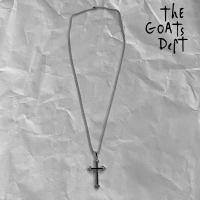 The Goats Dept - Simple Cross Necklace Titanium / tgd910 kalung model salib hitam black chrome gaya
