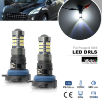 For Peugeot 3008 T8 2009 2010 2011 Canbus HP24W Valeo 13625 6216F6 LED Daytime Running Light DLRs Bulb Parking Lamps Headlamp