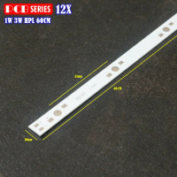 PCB HPL Panjang 60cm Seri 12 LED HPL 1W 3W 5W Aluminium Long PCB Plate DIY Lampu Tanning Akuarium Aq