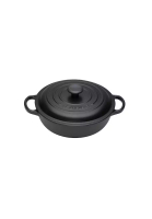 Le Creuset Le Creuset Signature Satin Black Cast Iron 22cm Stew Pot With Black Knob