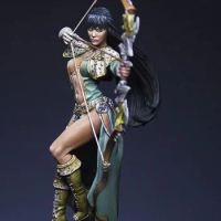 Unassambled 1/24 ancient warrior stand Resin figure miniature model kits Unpainted