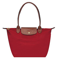 LONGCHAMP  Le-Pliage 長把小型尼龍手提包(小/紅)