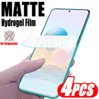 4pcs Matte Hydrogel Film For Xiaomi Redmi Note 10S Pro Max 10 10T 5G Redmy Note10Pro Note10S 5 G Gel Protection Screen Protector