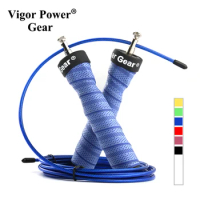 Vigor Power Gear Adjustable Jump Rope Speed Jump Rope Sweat Hand Jump Rope For Crossfit Fitness Exercise Training
