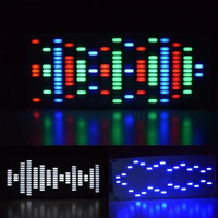 DIY Touch Key Big Size 225 Segment LED Digital Equalizer Music Spectrum Sound Waves Electronic Kit