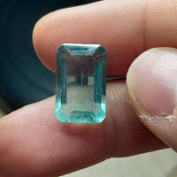 Natural Fluorite Dim:est 15 x 10 x 6.5 mm 9.45 Ct Green Octagon Cutting Code A328