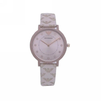 【EMPORIO ARMANI】ARMANI 戀愛中的小女人時尚優質紀念版腕錶-銀灰-AR11010