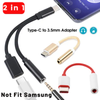 USB Type C To 3.5mm Aux Adapter Type-c 3 5 Jack Audio Cable Earphone Cable Converter for OnPlus Huawei Xioaomi Redmi