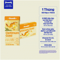 【Hot】 Thùng 48 hộp Sữa nước Vinamilk Optimum Gold 110ml