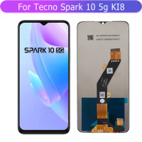 For Tecno spark 10 5g KI8 Full LCD display touch screen complete glass digitizer assembly Mobile phone repair replacement