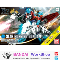Bandai Original 1/144 HGBF Star Burning Gundam Action Figure Assembly Model Kit Collectible Gifts
