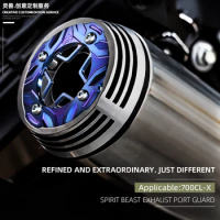 Spirit Beast Retro motorcycle Exhaust Tail Pipe Protector cover Anti-scald Cover mount Accessories For CFMOTO 700 CLX 700CL-X