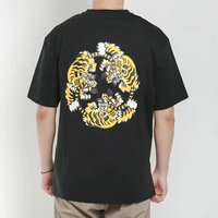 Kaos KENZO PARIS VERDY PRINTED MULTI TIGER BACK BLACK TSHIRT 100% ORIGINAL M