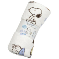 小禮堂 Snoopy 棉質速乾浴巾 75x150cm (白好友款)