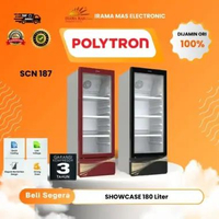SHOWCASE POLYTRON SCN 187 / 180 Liter GARANSI RESMI