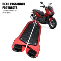 Fit For HONDA ADV150 ADV160 ADV 150 160 2019-2023 Motorcycle Accessories Rear Passenger Footpad Foldable Pedals Rests Pegs