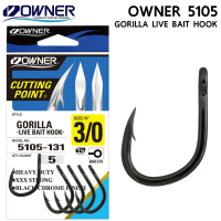 ตัวเบ็ด OWNER GORILLA LIVE BAIT HOOK 4108 คําแนะนําการขายที่ร้อนแรงในเดือนนี้