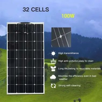 Solar Panel Surya Cell fleksibel 100 Flexible Solar Panel 100W 540 x 3 x 1060mm PLTS