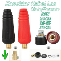 1SET/4PCS Konektor Kabel Las Male & Female 10-25/35-50/50-70 Soket Kabel Konektor Cepat Mesin Las