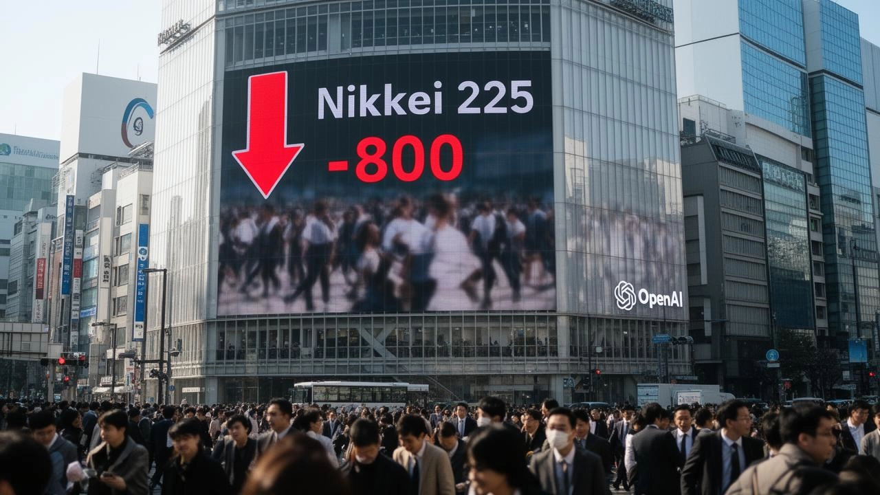 Nikkei 225 Plunges Over 800 Points as U.S. Semiconductor Rout and OpenAI Report Batter AI-Related Stocks