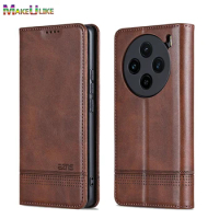 Flip Case for VIVO X100 Pro Leather Case Card Holder Magnetic Wallet Case for Vivo X90 X100 X80 Pro X 100 90 80 Phone Cover