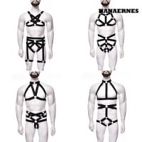 [Men's samples]Men Harness Belts Gothic BDSM Bondage Gay Chest Harness Strap Punk Rave Body Cage Costumes for Fetish Men Gay