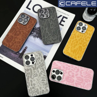 Sarung Telefon Kulit Biri-biri, Serasi dengan Apple 16promax, Cetakan Leopard, 15 Pro14plus / 13 / 1