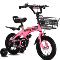 Folding kid bike 12/14/16/18 inch children bicycle for Boys and girls cycling Light students bike gift