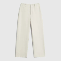 【GAP】女裝 刷毛西裝褲-白色(841296)