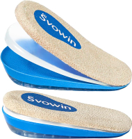 3 Layers Adjustable Orthopedic Heel Wedge Lift for Leg Length Discrepancies Height Increase Insoles 