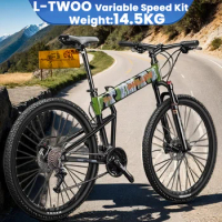 27.5/29inch Aluminum alloy frame folding mountain bike27/30/33speed Portable folding bicycle Off-road MTB bike Double disc brake
