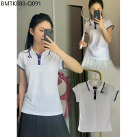 เสื้อpolo ผู้ญ ผ้าดี มาก ผ้า polo ผ้าพรีเมียมดีแล้วดีอีกส่งจากไทย เสื้อโปโล เสื้อกอล์ฟ เสื้อแบด เสื้