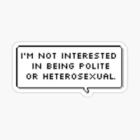 I Am Not Interested In Being Polite Or He 10PCS Stickers for Room Living Room Kid Decorations Bumper Print Wall Funny Car Art