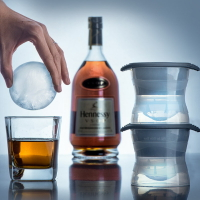 YSJ威士忌冰球模具大號硅膠 圓形果凍冰塊制冰盒制冰器調酒家用