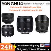 YONGNUO YN14mm F2.8N YN35mm F2N YN50mm F1.4N YN85mm F1.8N For Nikon F Mount Camera, Auto Focus Full Frame Wide-Angle Prime Lens