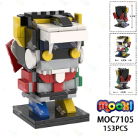 153PCS Anime Voltron Character MOC Building Blocks Creative Mecha Team Combination Robot Model Bricks Toys For Kids Gift MOC7105