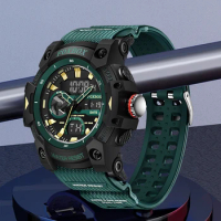 LIGE Fashion Military Watch for Men Casual Sport Chronograph Alarm Wristwatch ​Waterproof Quartz Dual Digital Display Clock Date