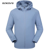 【DZRZVD杜戛地】高彈力輕薄外套-男款淺藍色(輕量、彈性、防曬、防潑水、觸感涼)
