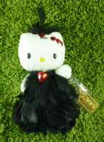 【震撼精品百貨】Hello Kitty 凱蒂貓~KITTY絨毛娃娃-千喜年限量版娃娃-黑毛