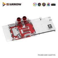 Clearance,Barrow GPU Water Block Serve For ASUS ROG STRIX GTX 1660TI 6G/A6G/O6G GAMING, GPU Cooler,Full Cover, BS-ASS1660T-PA
