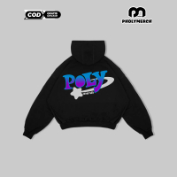 Plmrch - Boxy Plmrch Bold sweater hoodie Cowok double Zipper oversize fit unisex Bahan fleece Tebal 