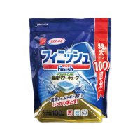 【日本FINISH】MUSE洗碗機專用酵素雙結構除油污消臭濃縮洗碗錠100入/袋(軟水垢洗碗盤餐具食物咖啡漬平輸品)