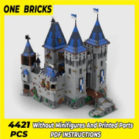 Moc Building Bricks Fortress Model Black Falcon Eagle's Nest Castle Technology Modular Blocks Gifts Christmas Toys DIY Assembly