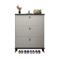 Ultra-thin shoe cabinet, home doorway,large capacity tipping bucket entryway cabinet, integrated simple storage shoe rack