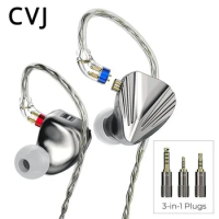CVJ Kumo In-Ear HIFI Earphones 8BA Best Wired IEMs Earphones Balanced Armature Monitors Headphone with 3in1 Plug Tuning Switch